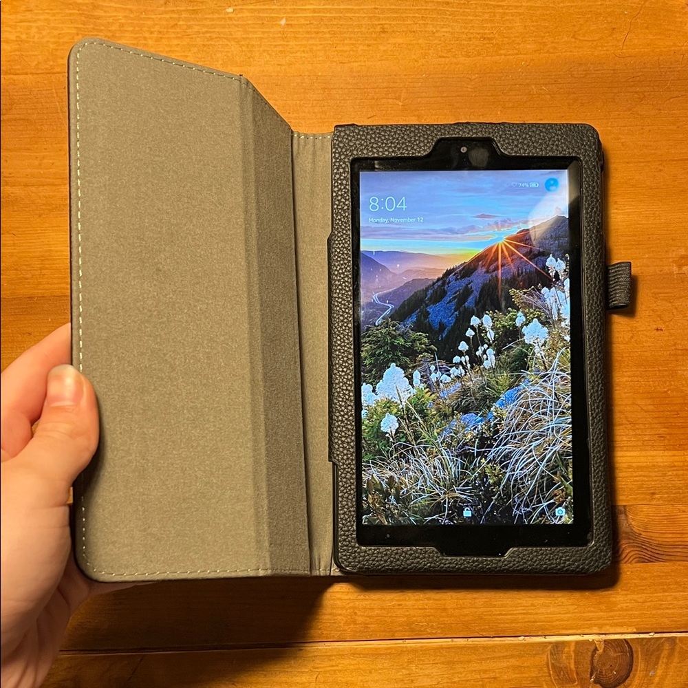 Amazon Fire With Case